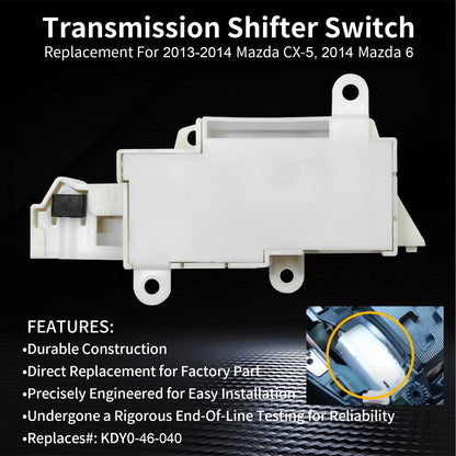 12 PINS Automatic Shifter Switch for 2013-2014 Mazda CX-5 2014 Mazda 6 KDY046040