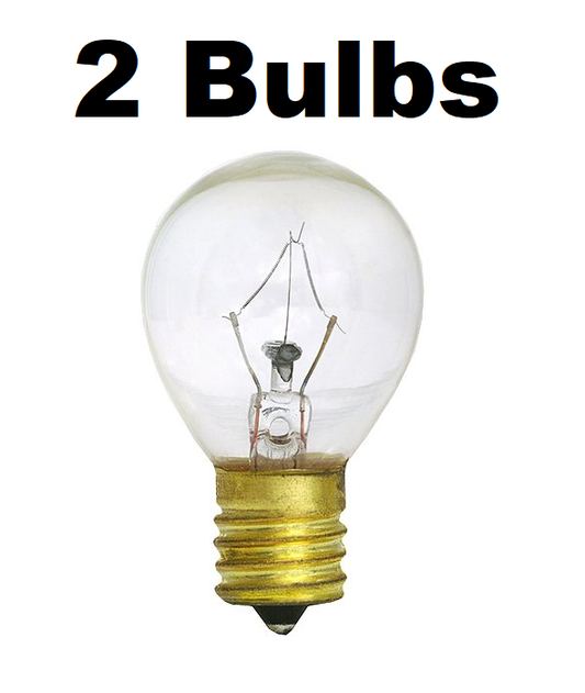 Solid Spare 2 X 25w Lava Lamp Light Bulb S Type E17 Base 25 Watt S11, 25S11, 25S11N, S11N25