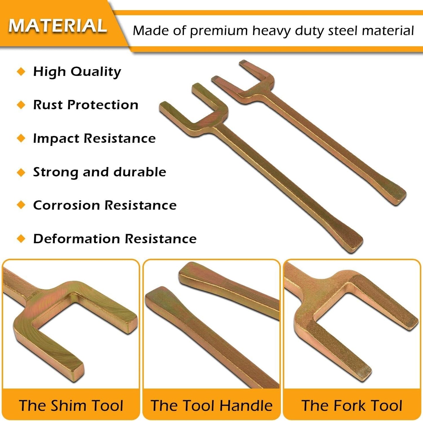 12020 Axle Popper Fork & Shim Kit FWD Half Shaft Inner CV Joint Removal Tool