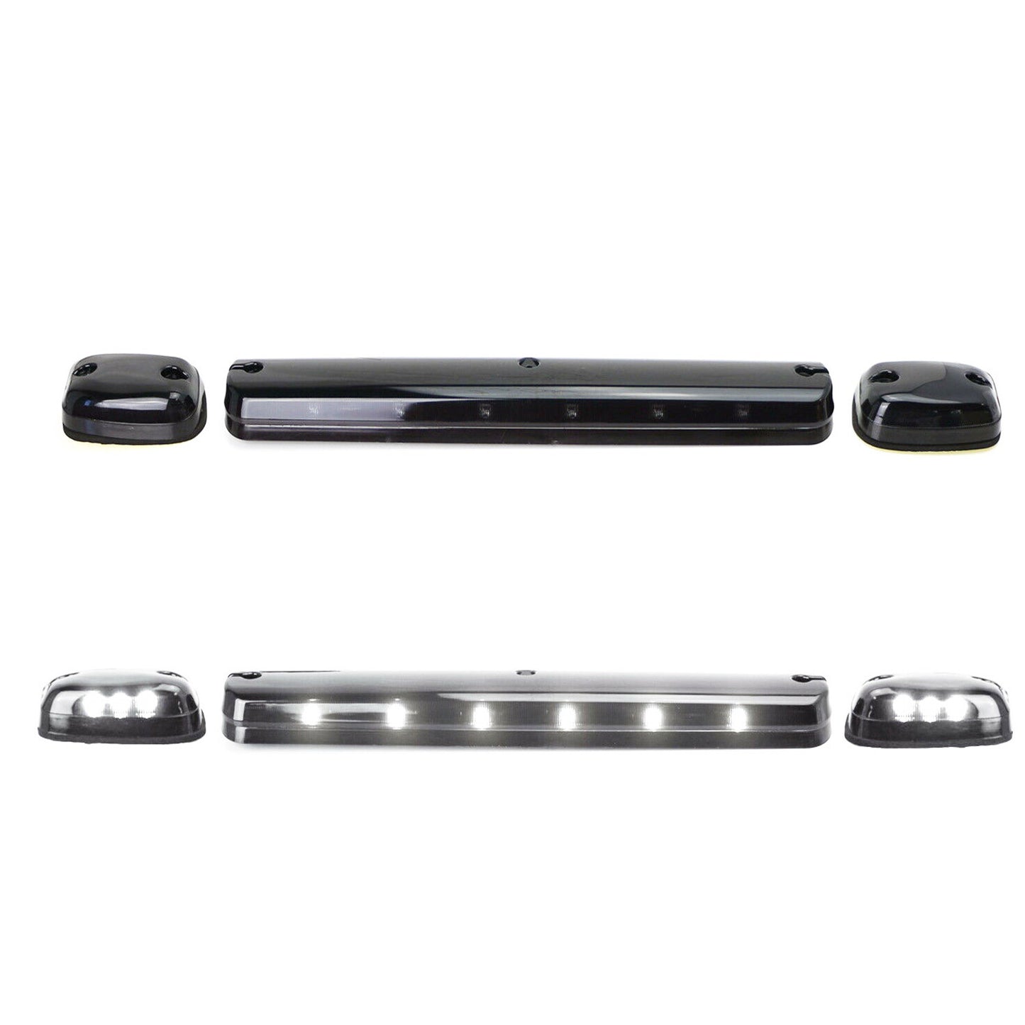 LED Cab Roof Marker Lights For 2007-2013 Chevy GMC 1500 2500HD 3500HD White