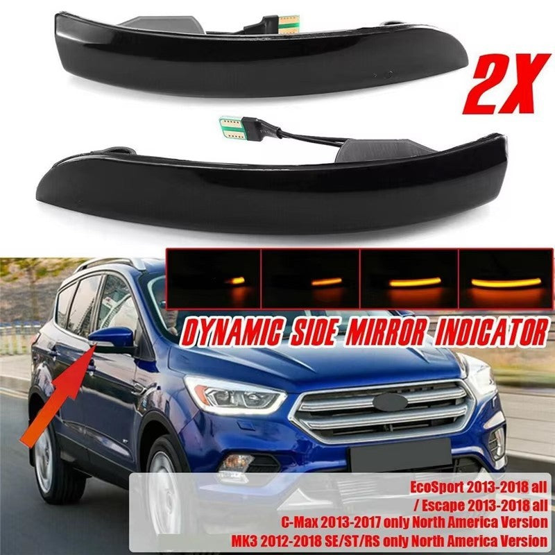 LED Sequential Side Marker Turn Signal Light For Ford Focus MK3 SE/ST/RS 2012-18