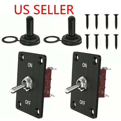 2x Heavy Duty Toggle Switch SPST 2Pin On-Off Amp 30A 12VDC/15A 250VAC/20A 125VAC