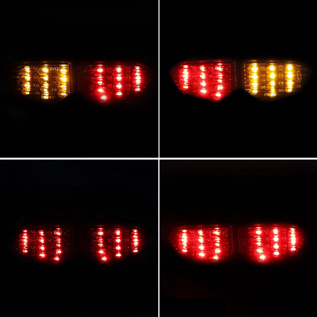 Integrated LED TailLight Turn Signals for Yamaha YZF R6 03-05 YZF R6S Clear E