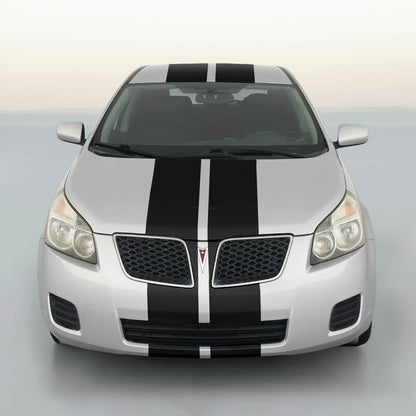 10" VINYL RALLY STRIPES RACING STRIPE KIT HOOD TRUNK ROOF For PONTIAC VIBE