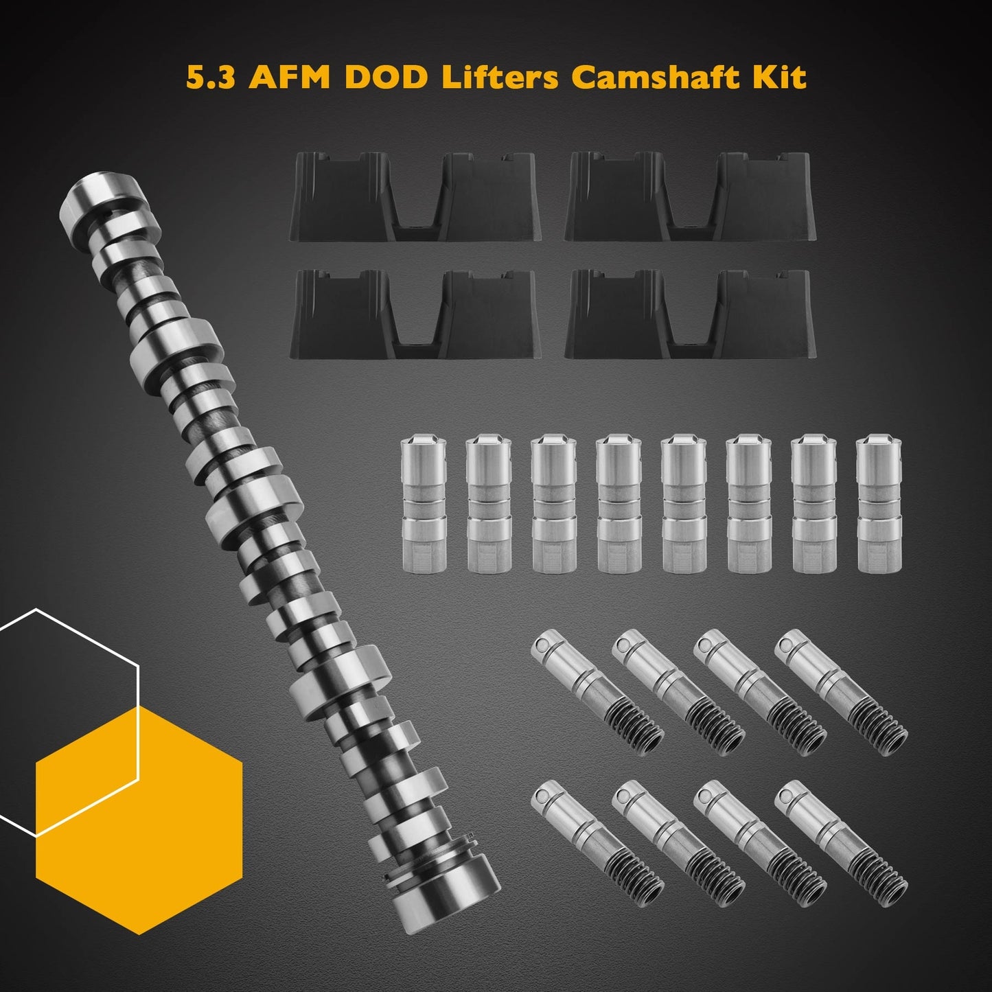 Lifters Camshaft Head Gasket Bolt Set For 07-13 Chevy Silverado GMC Sierra 5.3L