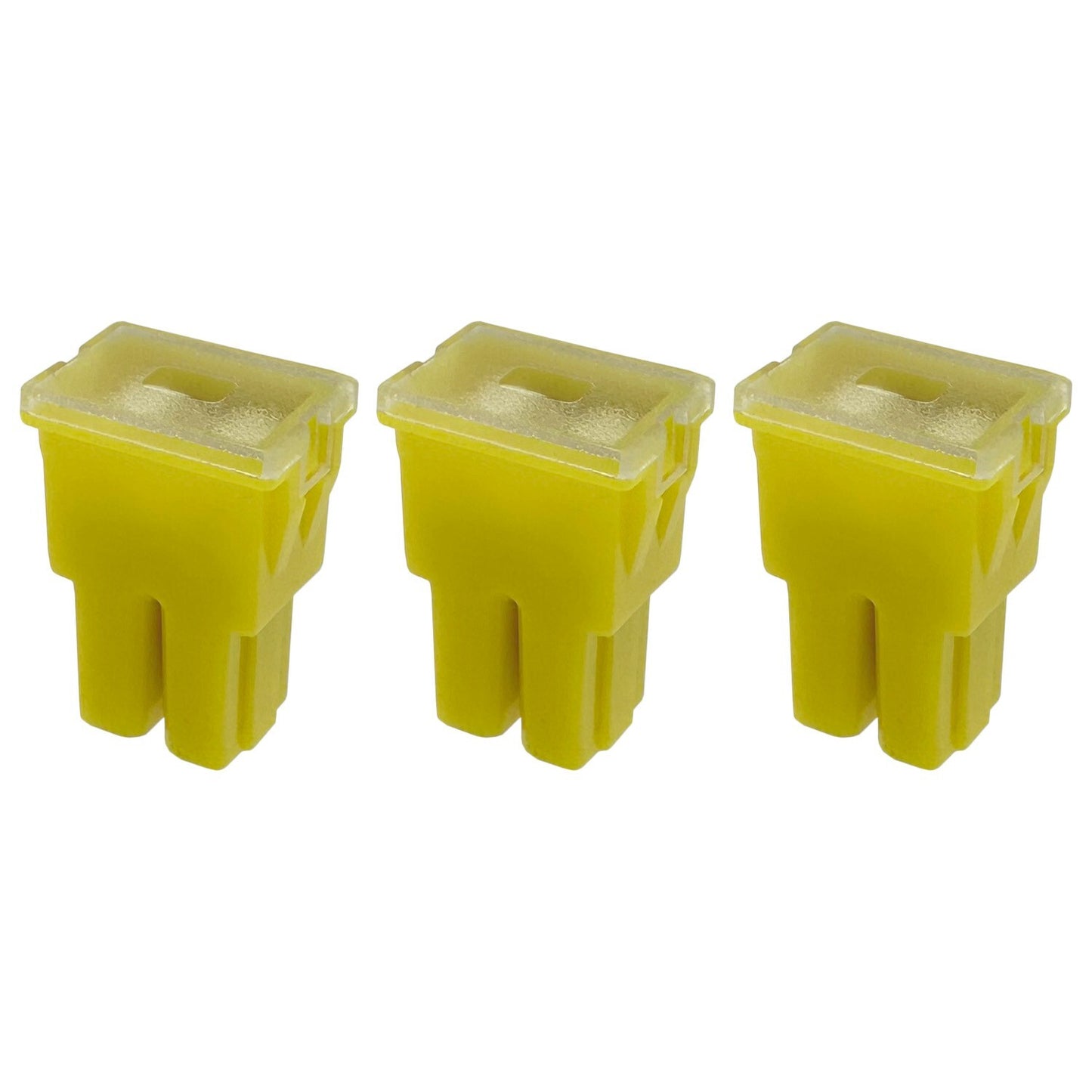 60A Straight Female Fuse Cartridge FLF PAL Auto Link for Car Truck RV SUV - 3pk