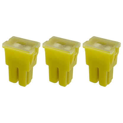 60A Straight Female Fuse Cartridge FLF PAL Auto Link for Car Truck RV SUV - 3pk