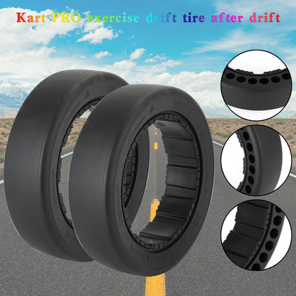 ??2PCS Drifting Rear Tire For Segway Ninebot Gokart Pro S MAX Replacement Black