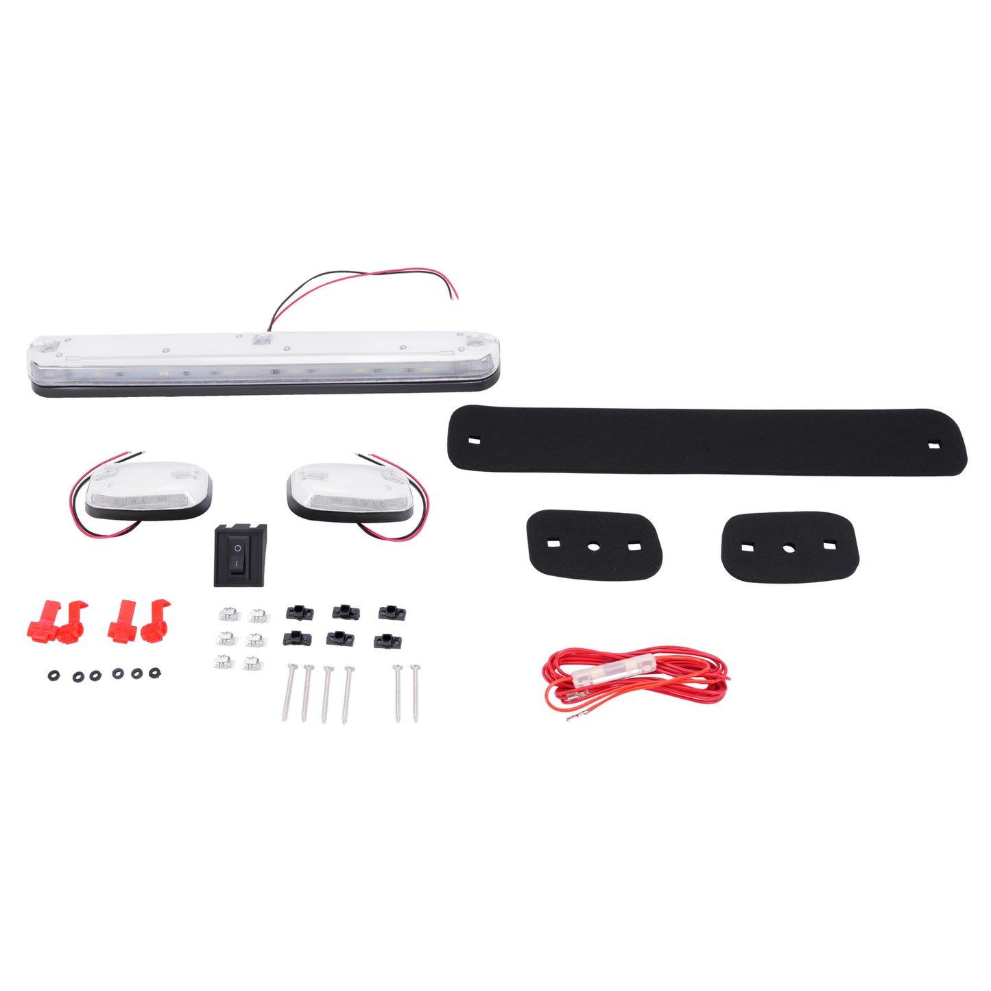 Solid Spare 3Pcs White LED Cab Roof Marker Top lights For Chevrolet Silverado 2500 3500