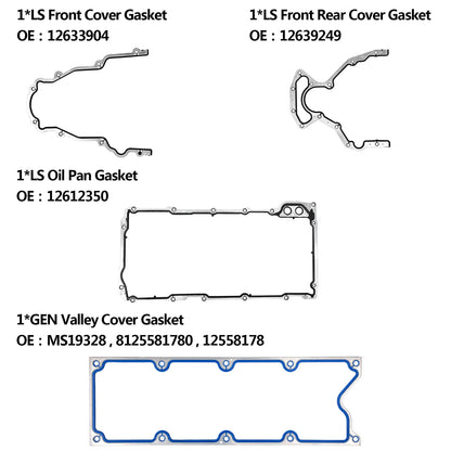 Head Full Gasket Set w/ Cylinder Bolts For Chevy Silverado GMC Sierra 5.3L 4.8L