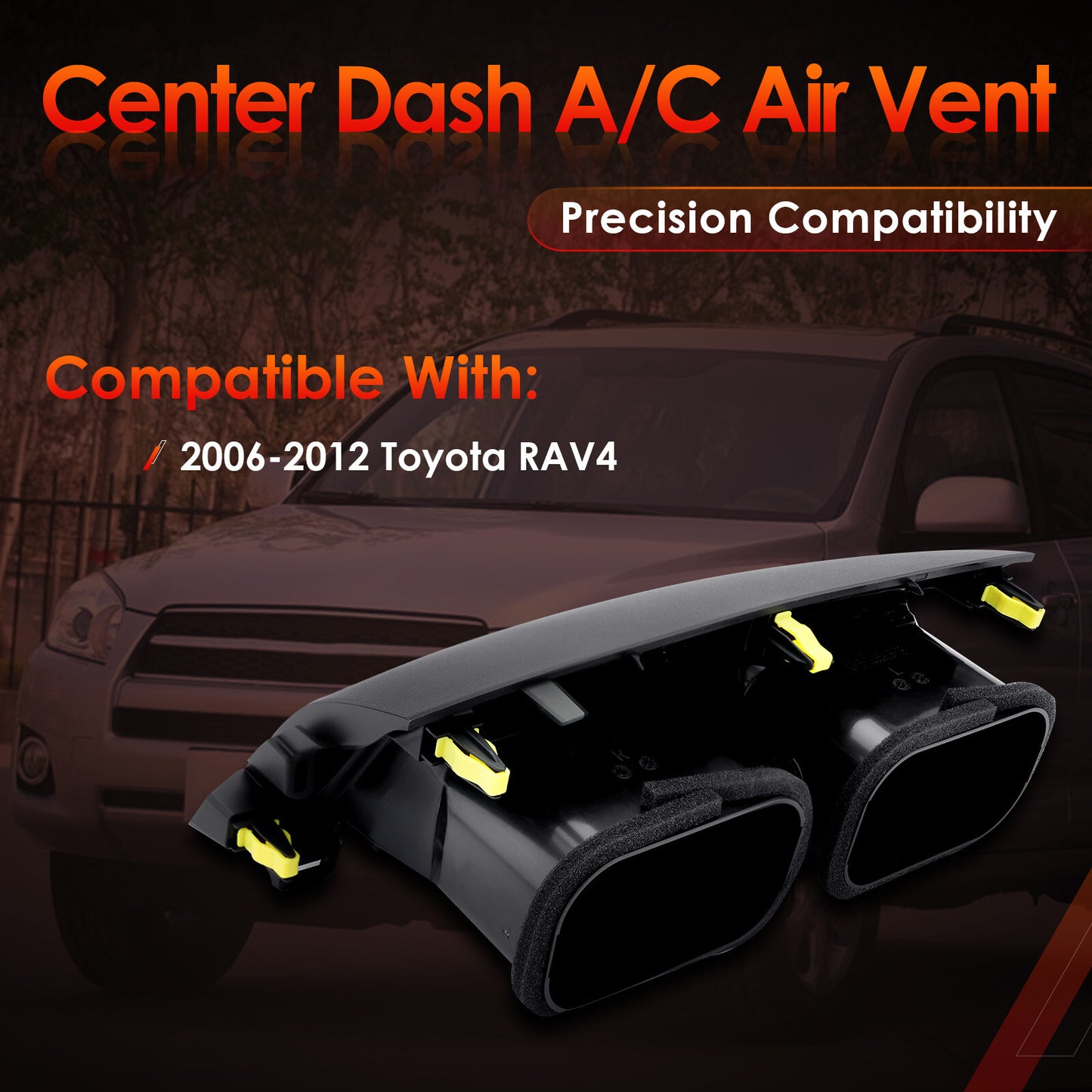 Center Dash A/C Air Vent Trim Panel Cover For 2006-12 Toyota RAV4 55670-42060-B0