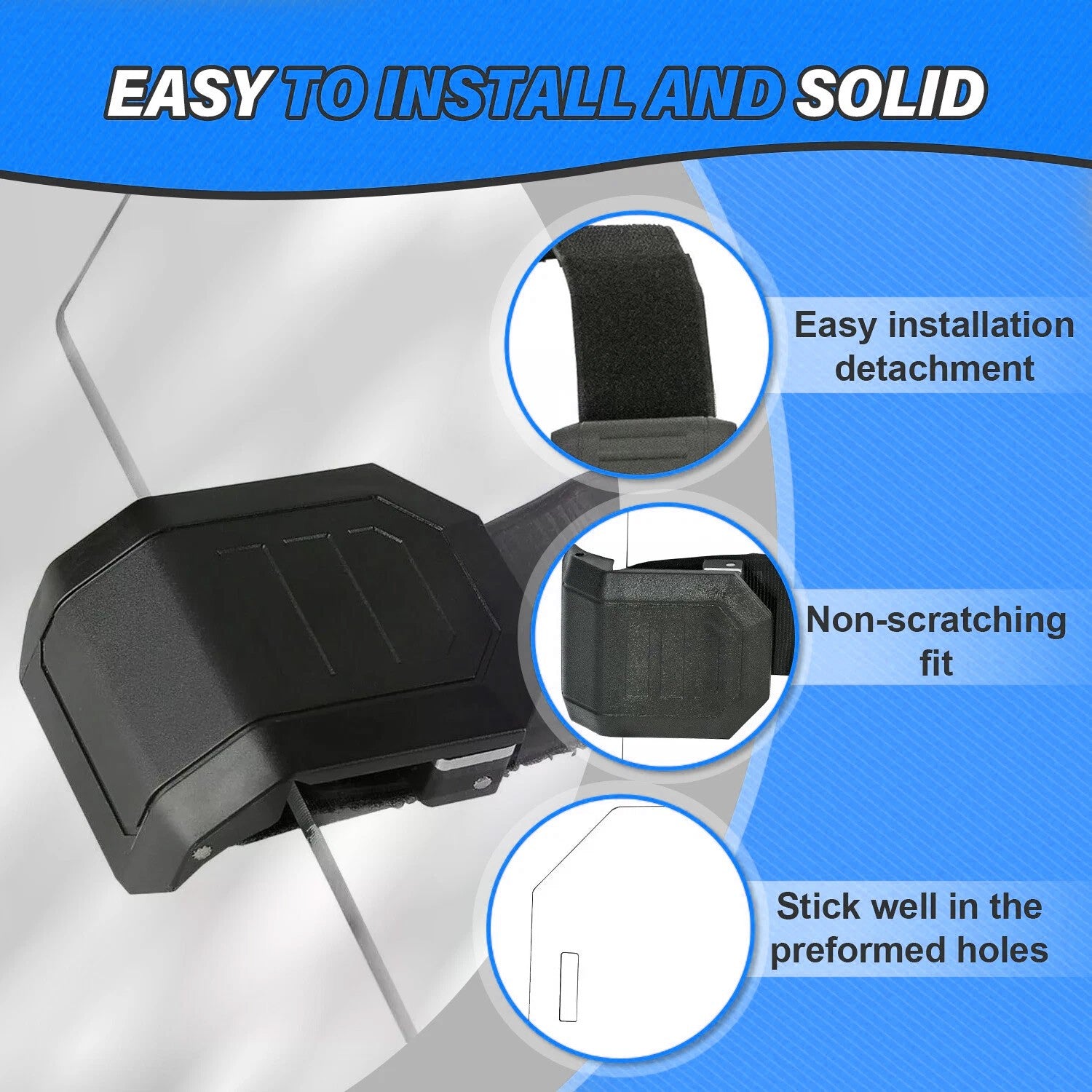 Solid Spare Full Windshield For Polaris RZR 900 1000 Turbo 2014-2021 w assembly fitting sets