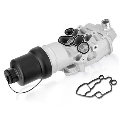 Engine Oil Cooler Oil Filter Assembly For VW Jetta GTI Passat Eos 2.0L 06-2008