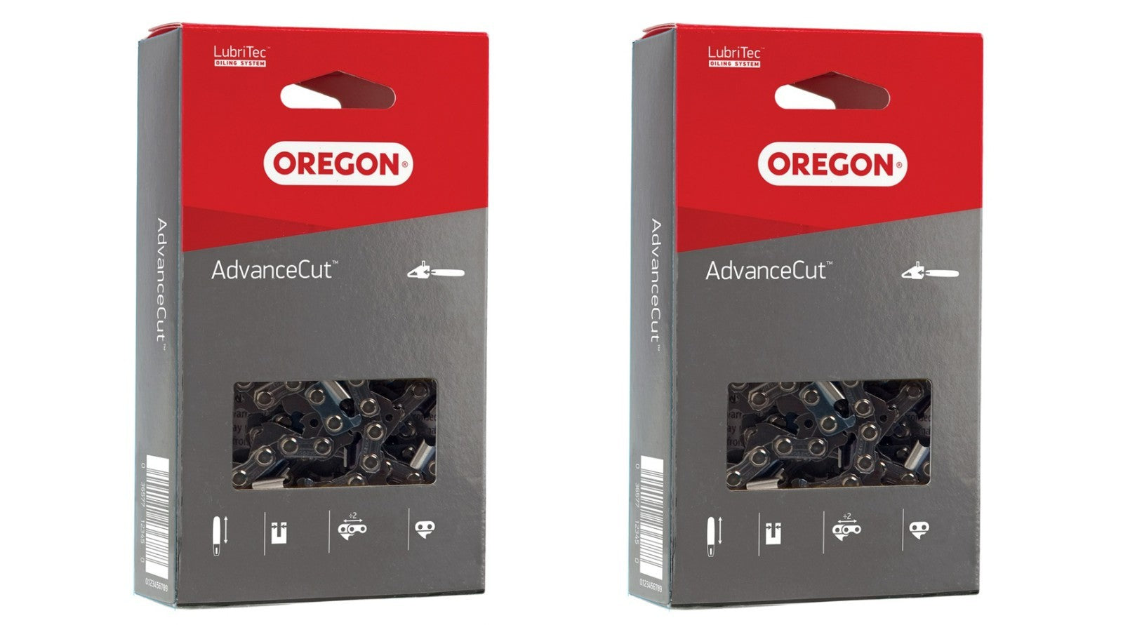 Solid Spare (2) Oregon 90PX050G Low Profile 3/8" Pitch 0.043" Gauge 50 Drive Link Saw Chain