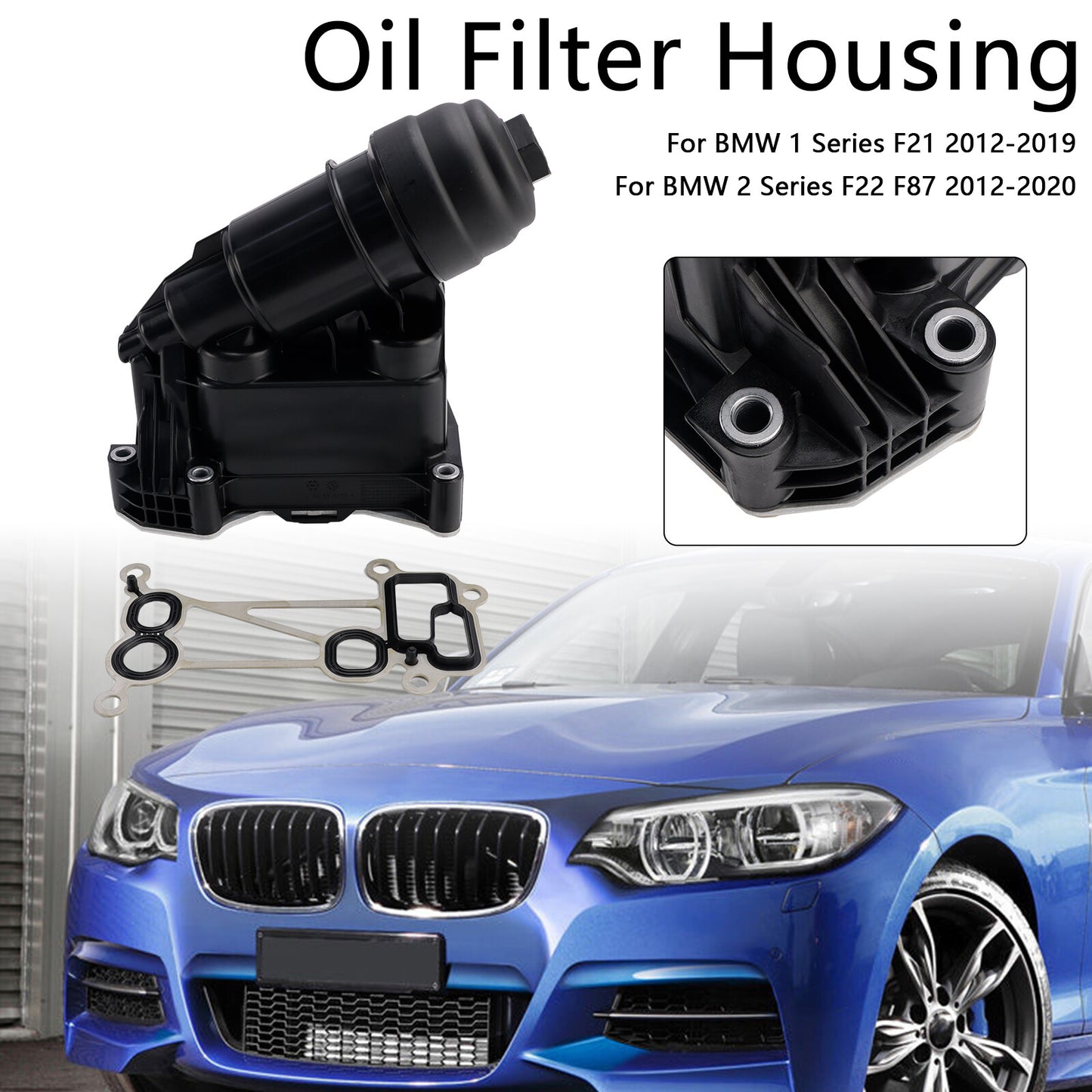 Oil Filter Housing 7800066 Fit BMW F20 F21 2011-2019 F22 F87 2012-2020 E90