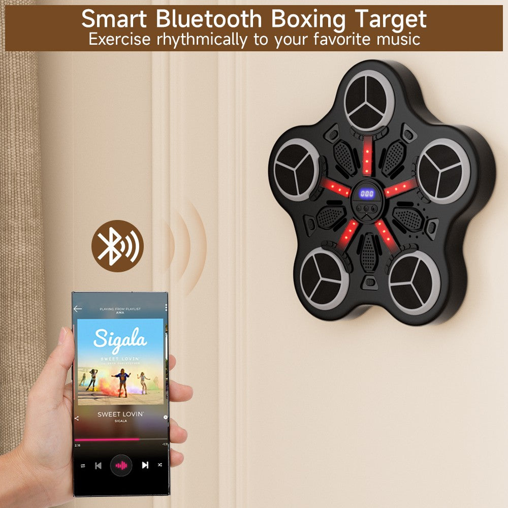 Kids Bluetooth Boxing Machine – Wall-Mounted Music Trainer w/ Workout Gloves
