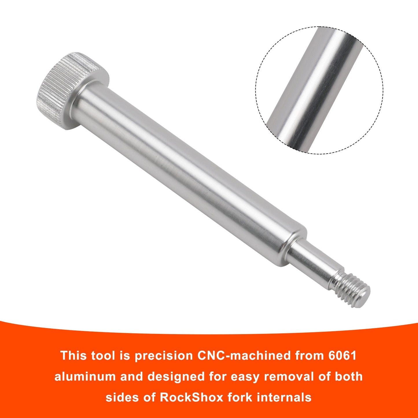 Fork Lower Leg Tool – Threaded Punch for Removing Spring/Damper Side (Rockshox)