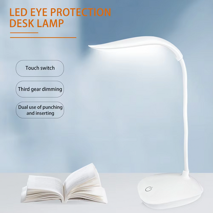 USB LED Desk Light Dimmable Bedside Reading Lamp Rechargeable Touch Control