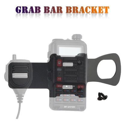 Handheld Radio Grab Bar Mount Walkie Talkie Bracket Fit for Wrangler JK and JL