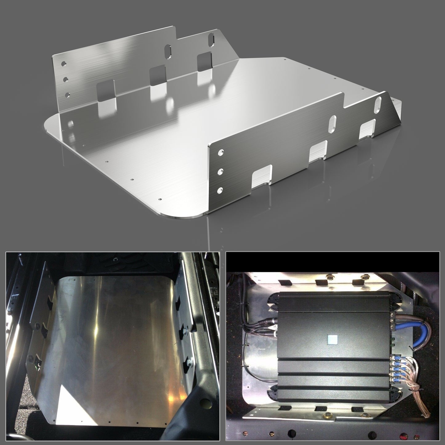 Solid Spare Under Seat Mounting Bracket Plate Holder Carrier For Wrangler JK Unlimited 07-18
