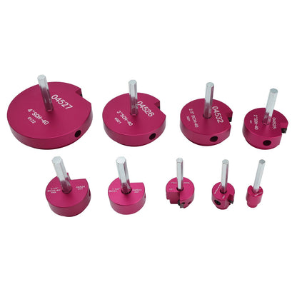 PVC Pipe Reamer Kit 9PCS For 1/2 To 4 Inch Fittings Compatible With Drill