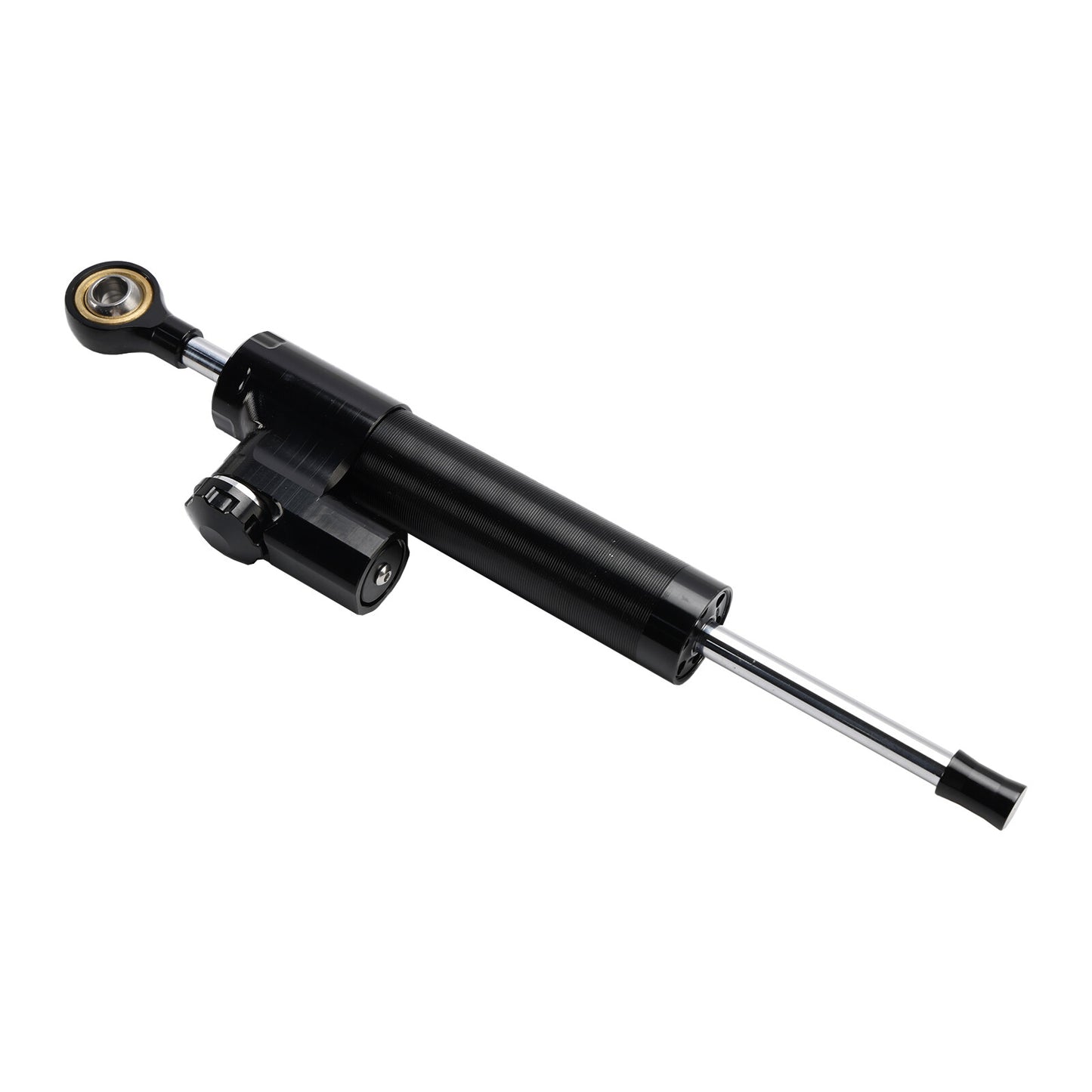 Universal Motorcycle CNC Adjustable Steering Damper Stabilizer Top Black US
