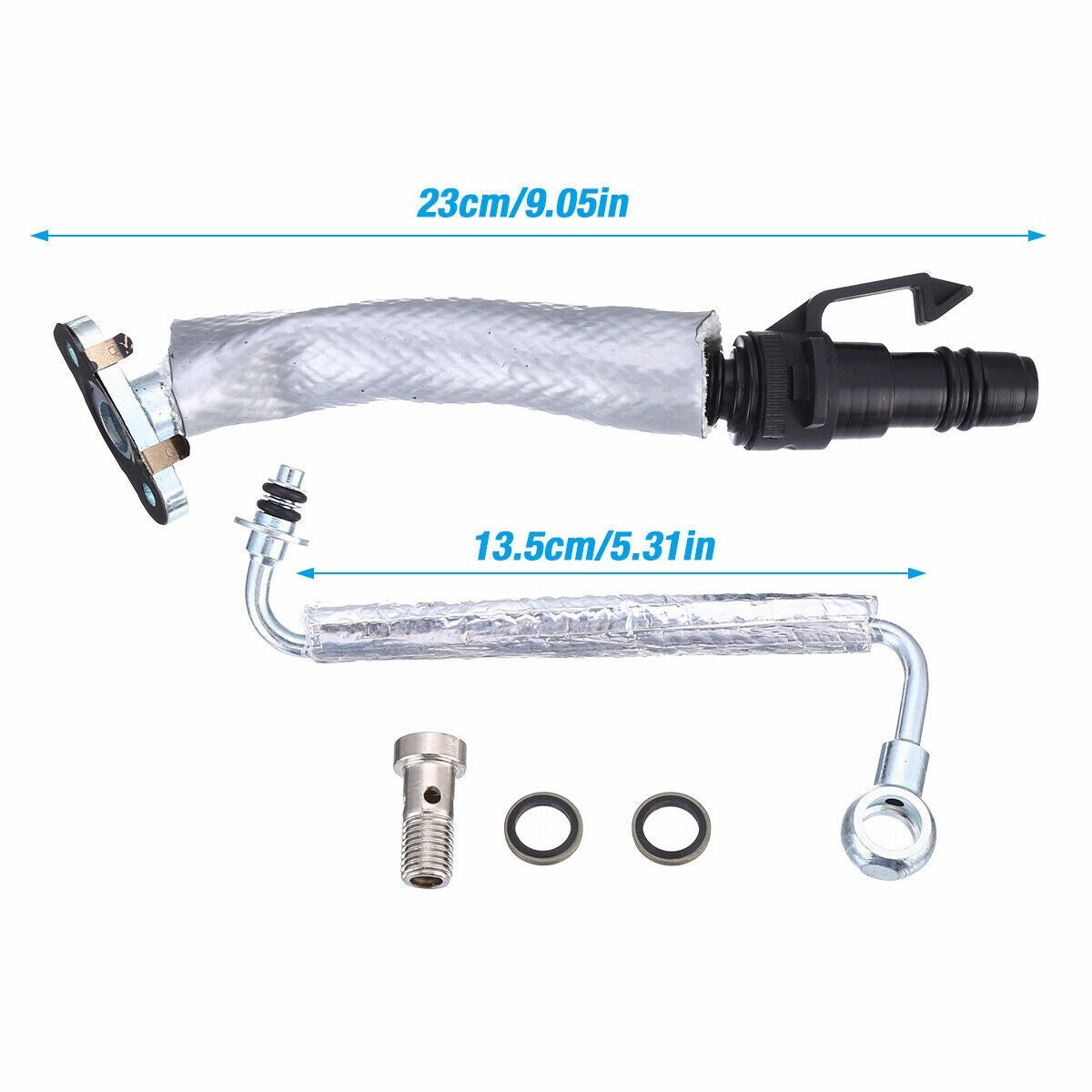 Turbo Oil Return Drain Pipe Tube & Oil Feed Pipe For Chevy Cruze Sonic Trax 1.4L