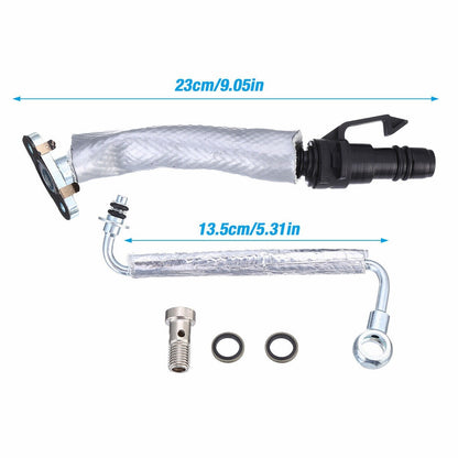 Turbo Oil Return Drain Pipe Tube & Oil Feed Pipe For Chevy Cruze Sonic Trax 1.4L