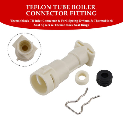 ThermoBlock Inlet Connector Seal Spacer Fork D8mm Kit For Philips Coffee Machine