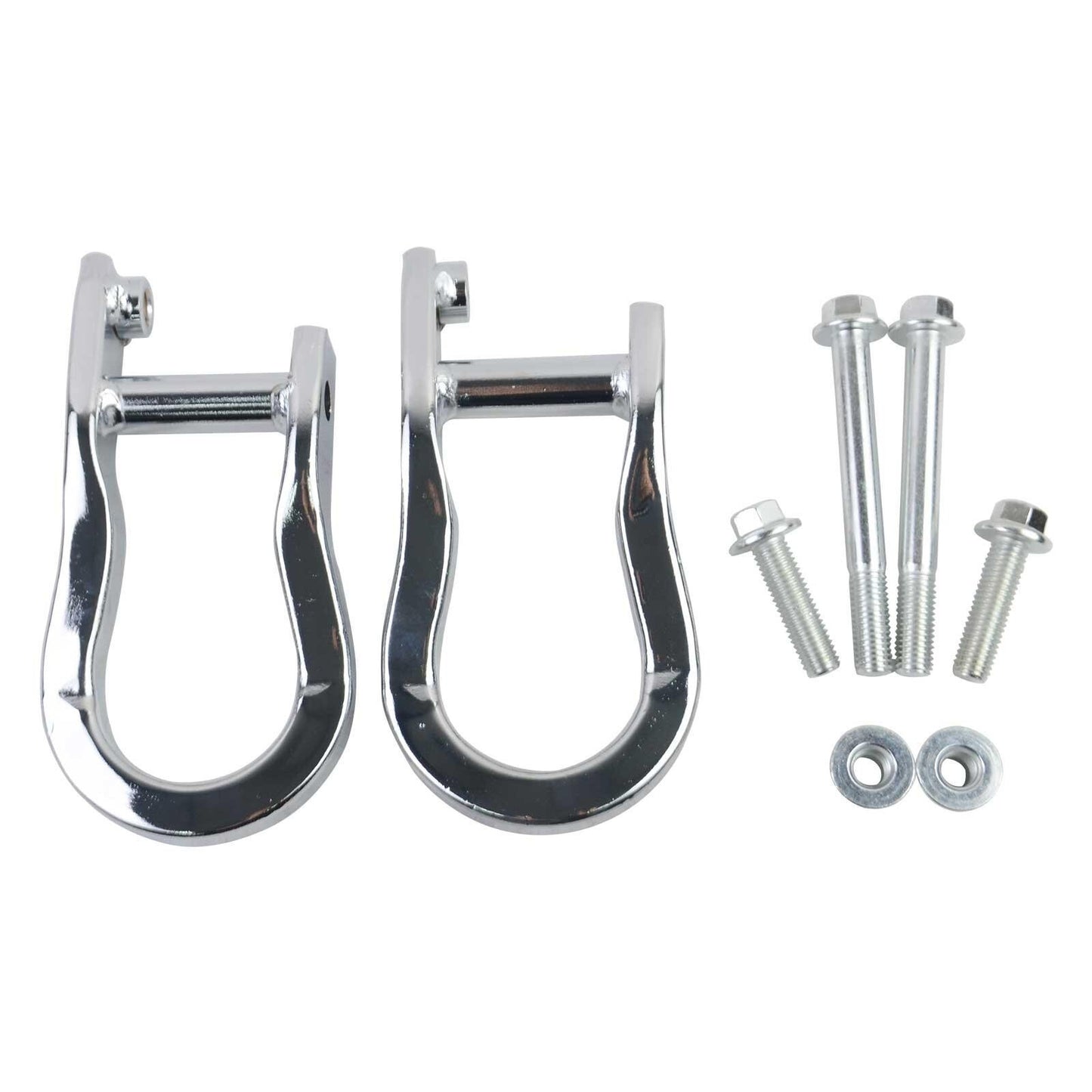 2Pcs Chrome Tow Hooks for Chevrolet GMC Silverado Sierra 1500 2007-2019 84072462