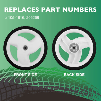 105-1816 12" Rear Lawn Mower Wheels For Toro Recycler 20012 20016 20019 205-268