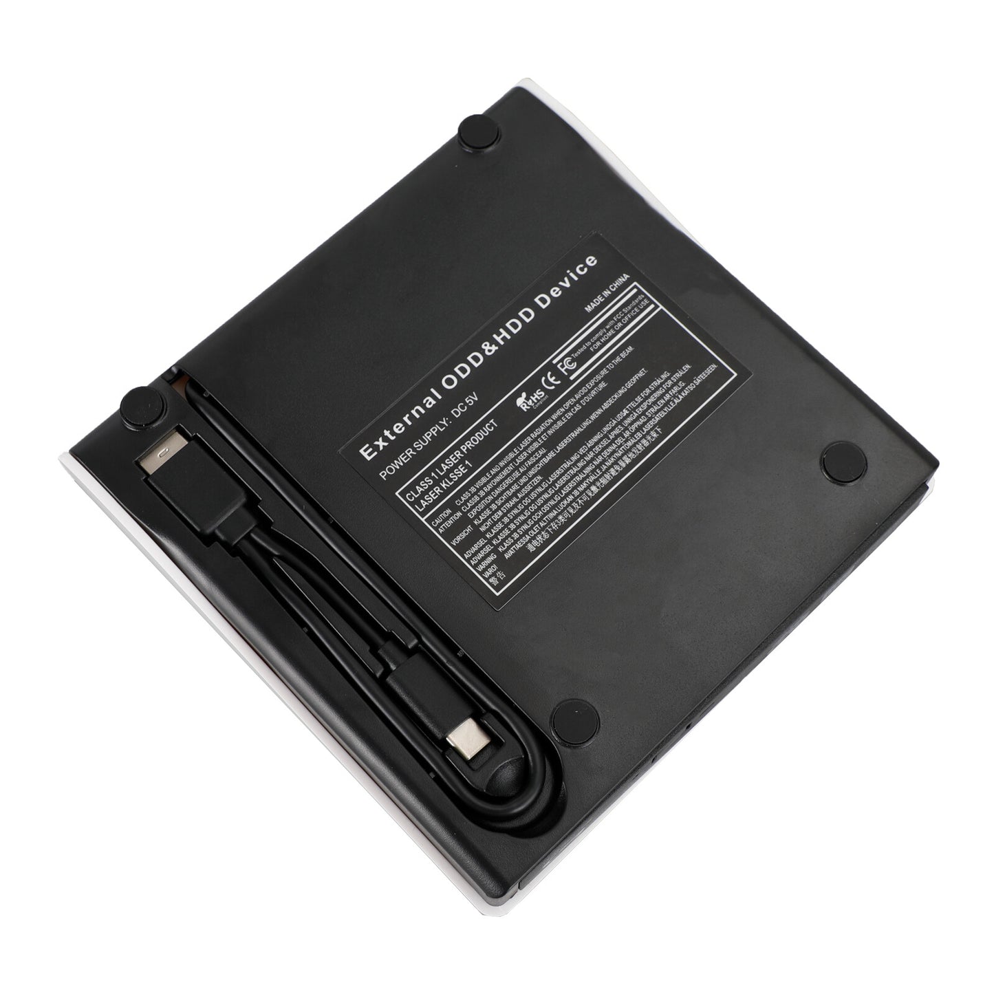 2 IN 1 USB&Type-c External  Disc Writer + Reader Burner for Mac Windows