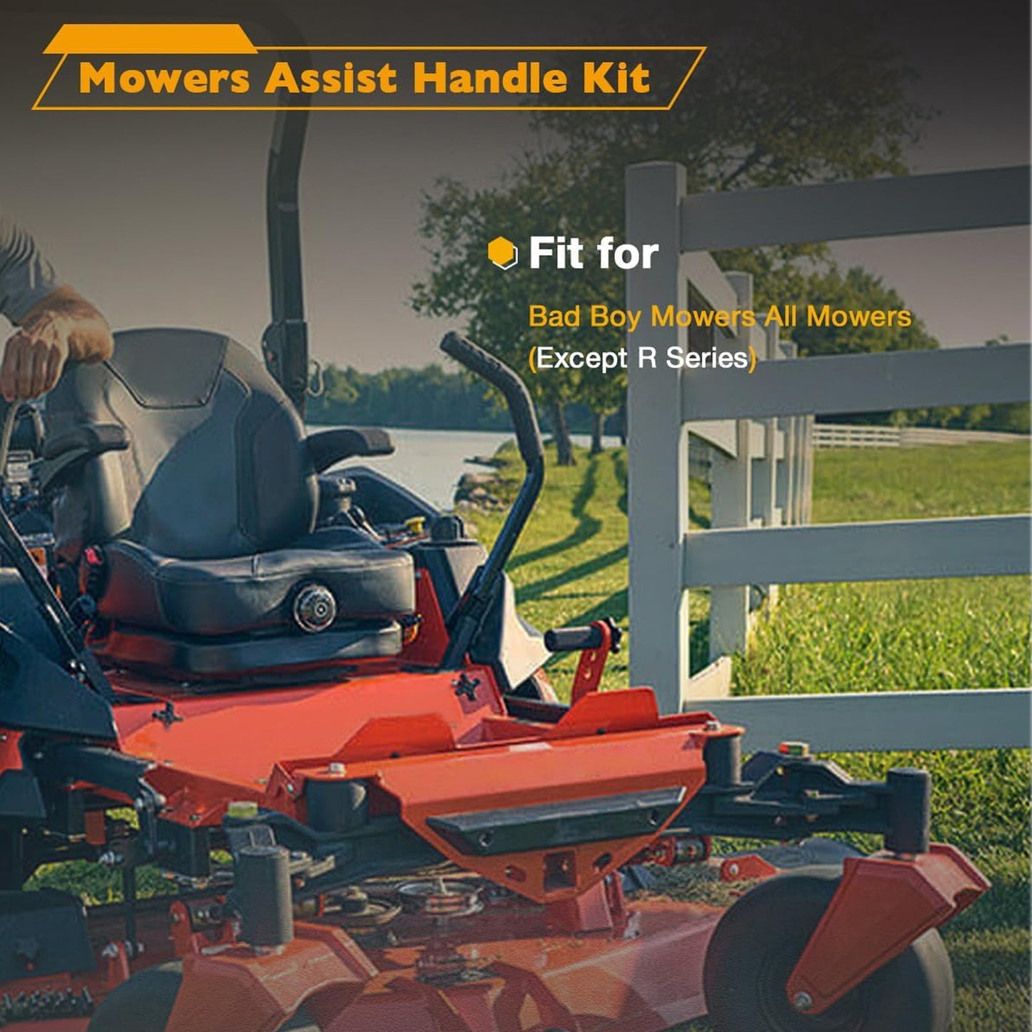 088-3500-00 Black Lawn Mower Mount Assist Handle For Bad Boy Mowers All Mowers
