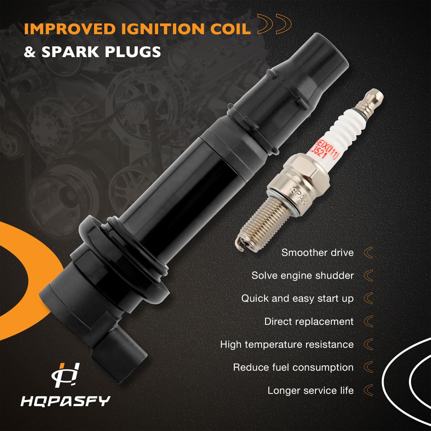 4x Ignition Coil & Spark Plugs Pack For 02-15 Yamaha  FZS1 FZ1 YZFR1 YZF R6 R6S