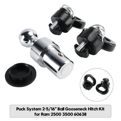 Puck System 2-5/16" Ball Gooseneck Hitch Kit for Ram 2500 3500 60638 ..