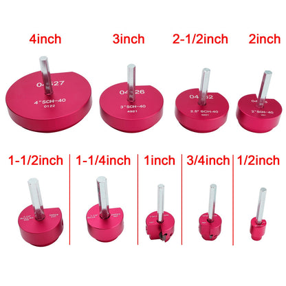 PVC Pipe Reamer Kit 9PCS For 1/2 To 4 Inch Fittings Compatible With Drill
