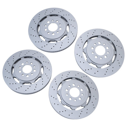 Front Rear Brake Rotors Fit For 2017-2021 Alfa Romeo Giulia Stelvio Quadrifoglio