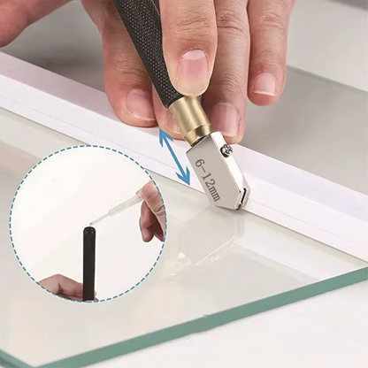 Professional Straight Head Oil Glass Cutter Tile Cutting Tool Kit