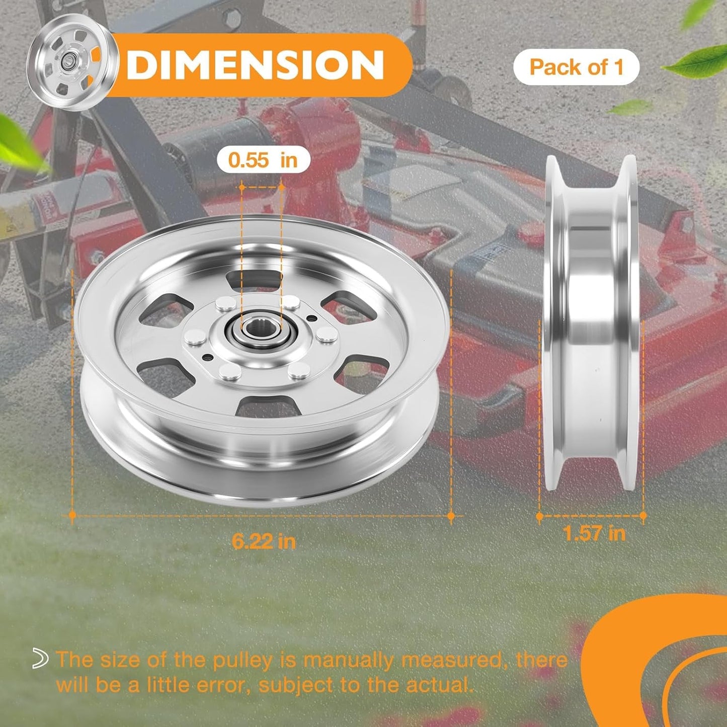 033-8050-00 Flat Idler Pulley For Bad Boy Ferris Simplicity Snapper 48" 52" 54"