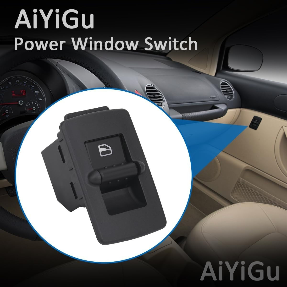 Fits 1998-2010 Volkswagen Beetle Power Window Switch and Passenger Side Switch