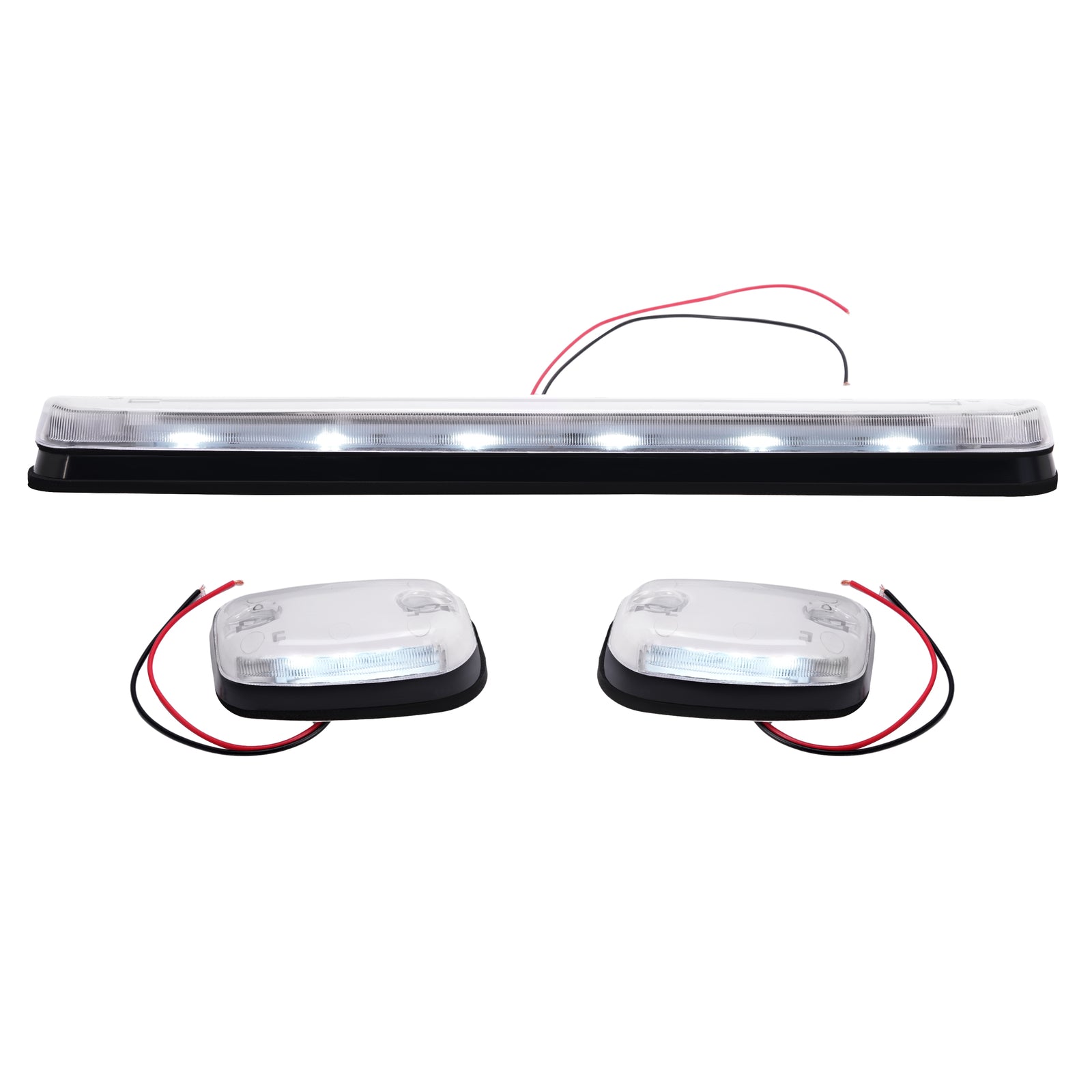 Solid Spare 3Pcs White LED Cab Roof Marker Top lights For Chevrolet Silverado 2500 3500