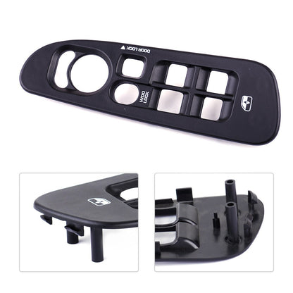 Black Master Window Switch Bezel Control Panel Trim for 02-05 Dodge Ram1500 2500