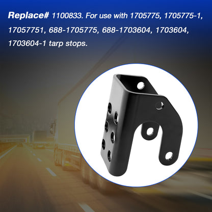 6X 1100833 Heavy Duty Tarp Body Mount Stops Bracket For 17057751 Dump Truck Tarp