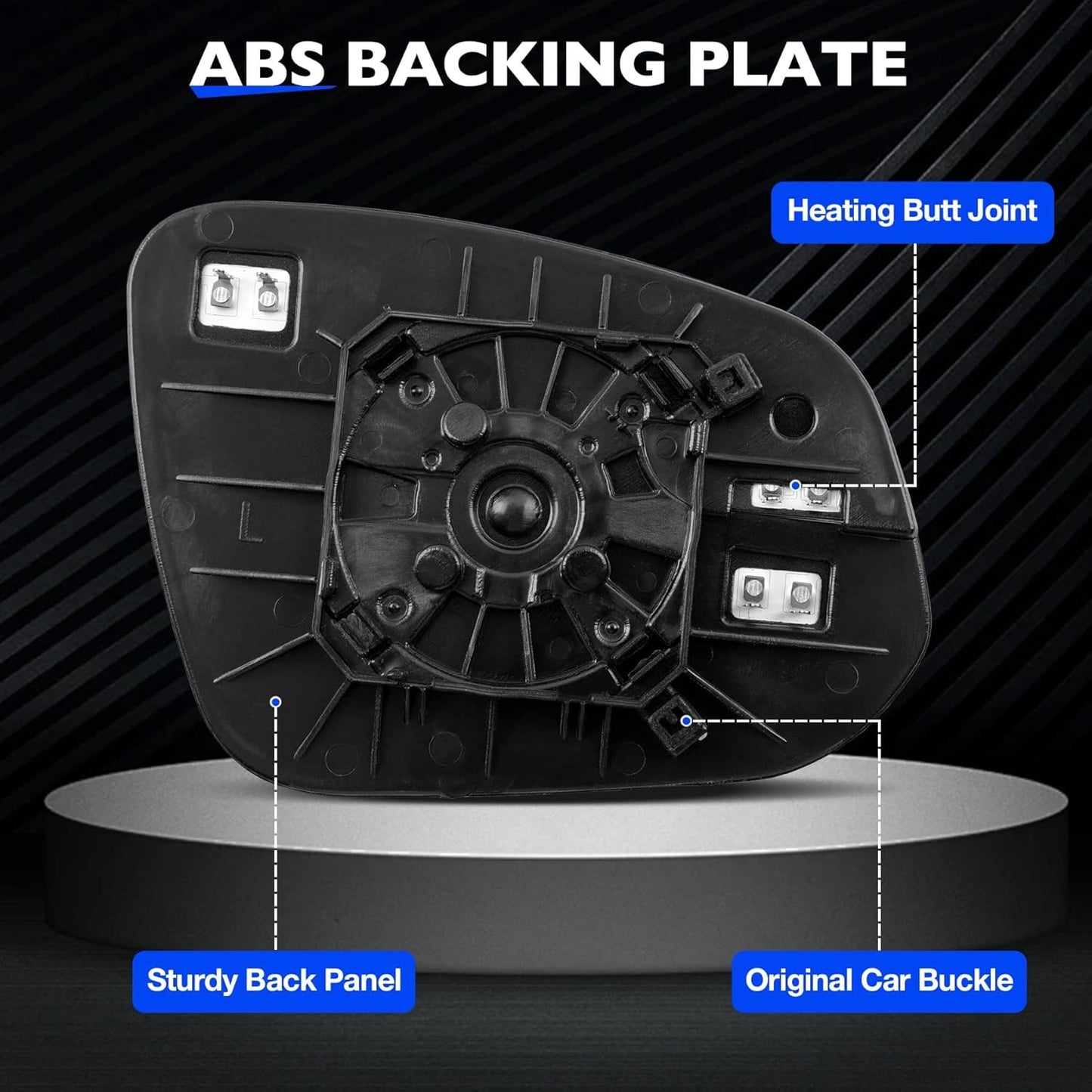 Left Right Side Heated Mirror Glass w/ BLIS For 13-24 Toyota RAV4 Tacoma 4Runner