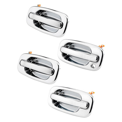 4X Exterior Door Handle Fit 1999-07 Chevy Silverado GMC Sierra Cadillac 15182406