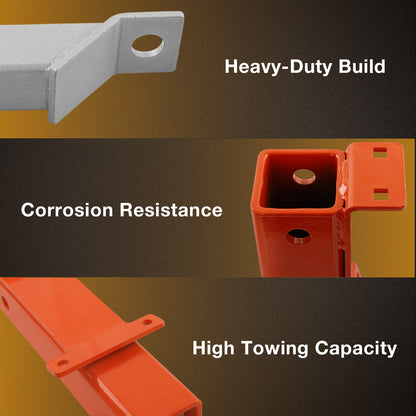 2" Rear Hitch 093-1129-00 Heavy-Duty For 2019+ Bad Boy Rebels Rogue Model Orange