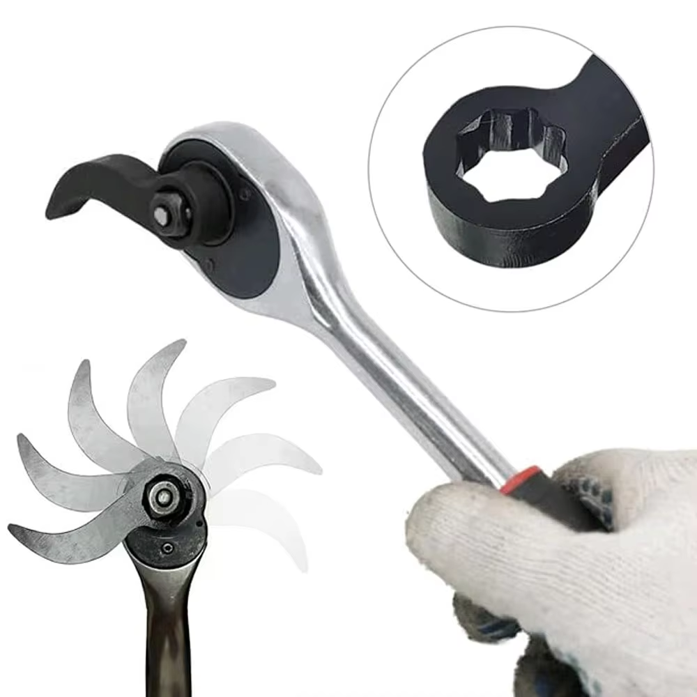 2X Pry Crowbar Adapter Head Pry Bar Wrench Adaptor Head Fits 3/8" Drive Ratchets