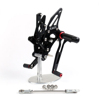 Racing Footrest Rearsets Rear Set Foot pegs Fit For Yamaha YZF R25 2015-2019 Blk