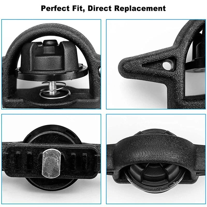 4PCS Cargo Truck Bed Tie Down Cleats For 2005-2020 Toyota Tacoma Black