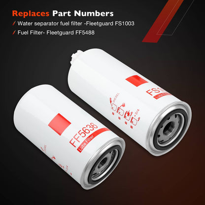 LF9009 FS1003 FF5636 Oil Fuel Filter Water Separator For Cummins ISC 8.3L 9.0L